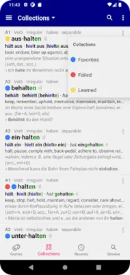 Verbs German Dictionary android App screenshot 5